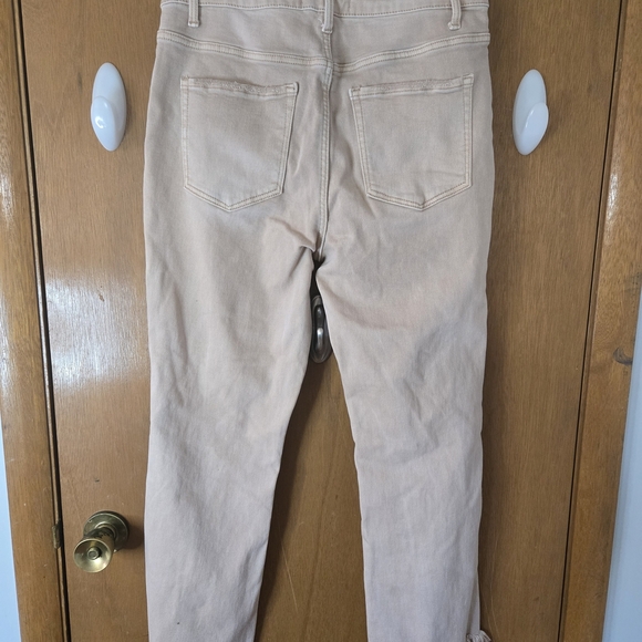 Distressed Tan Women Jeans - Picture 5 of 8